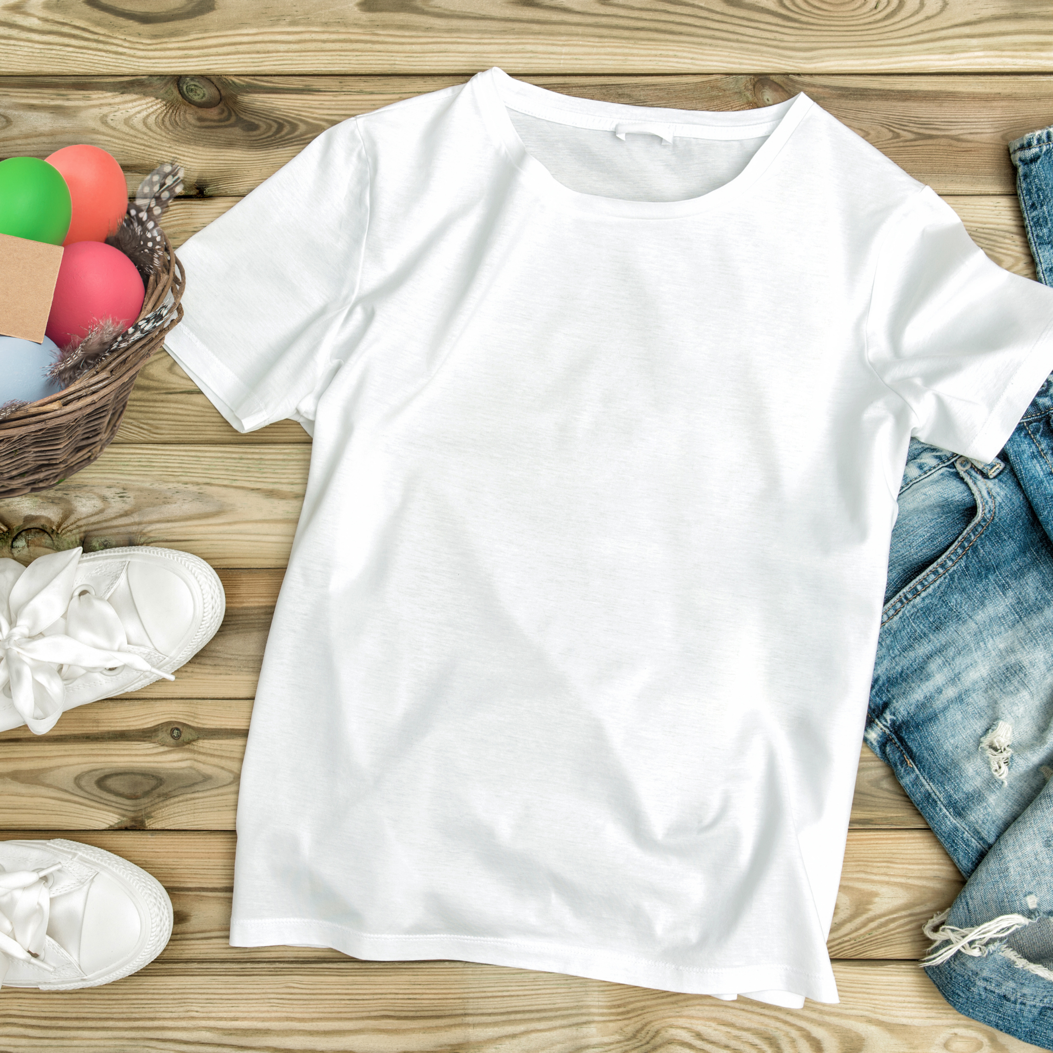 Premium Basic White Half Sleeve Cotton T-Shirt